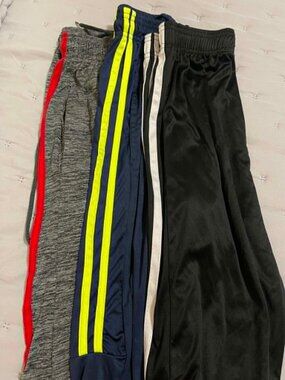 THREE PAIRS: Daresay Men's Track Pants Size Small Gray Navy Black